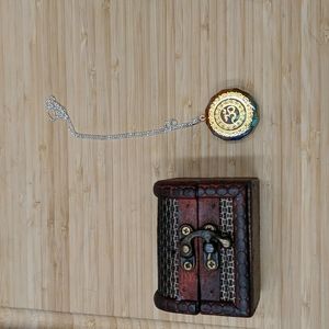 92.5% Sterling silver Chakra Necklace and jewelry box